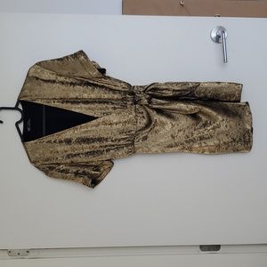 TRF Zara - Gold - Wrap Dress - Size US Small
